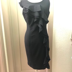 Black Ruffled Calvin Klein dress🖤